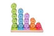 Babyleksaker - Bigjigs Wooden Stacking Game Flowers 16 pcs. - BB090