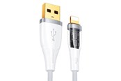 USB-kabel - Joyroom Star-Cloud Series A3 USB-A / Lightning Cable 2.4A 1.2m with Smart Switch - White - S-UL012A3 1.2m White