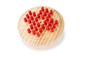 Brädspel - Bigjigs Mini Solitaire Wooden Game - BJ156