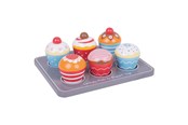 Träleksaker - Bigjigs Wooden Muffin Set - BJ465