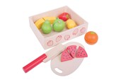 Rollek - Bigjigs Wooden Box with Cutting Fruit - BJ472