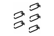 Rack chassis - StarTech.com 5-Pack 1U Vertical Cable Management D-Ring Hooks Cable Manager For 19" Server Racks/Cabinets Network Rack Wire Organizers Cable Guide Rings - cable management ring (vertical) - 1U - CMHOOK1UN5PK