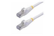 Nätverkskabel - StarTech.com 10m White CAT8 Ethernet Cable Snagless S/FTP 25G/40G - patch cable - 10 m - white - Vit - 10m - NLWH-10M-CAT8-PATCH
