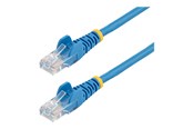 Nätverkskabel - StarTech.com 0.5m Blue Cat5e / Cat 5 Snagless Ethernet Patch Cable 0.5 m - patch cable - 50 cm - blue - Blå - 0.5m - 45PAT50CMBL