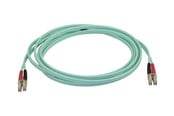 Nätverkskabel - StarTech.com Aqua OM4 Duplex Multimode Fiber - 3m/ 9 ft - 100 Gb - 50/125 - OM4 Fiber - LC to LC Fiber Patch Cable (450FBLCLC3) - network cable - 3 m - aqua - Blå - 3m - 450FBLCLC3