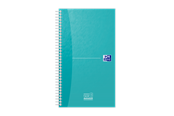 Block och Anteckningsböcker - Oxford OXFORD Office Essentials 14,1x24,6 cm dubbelspiralbunden Task Manager med mjukt kartongomslag, 230 sidor med specifik linjering, aqua, SCRIBZEE-kompatibel - 400184966