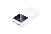PowerBank - Vention Powerbank FHLW0 20000mAh Micro-USB USB-C 2xUSB-A 22.5W (white) PowerBank - Vit - 20000 mAh - FHLW0