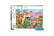 Pusselspel - Clementoni Jigsaw Puzzle Super Color Land of Dinosaurs 104pcs. - 25779