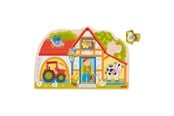 Pusselspel - Goki Wooden Stud Puzzle My Farm 7 pcs. - 57349