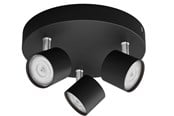 Lampor - Philips STAR plate/spiral black 3x4.5W SELV Dim - 929003205301
