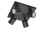 Lampor - Philips Runner plate/spiral black 4x20W 230V - 929003205001