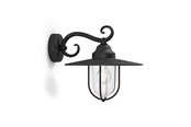 Lampor - Philips Pasture wall lantern black 1x60W 230V - 915005308801