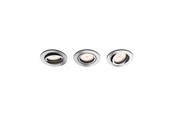 Lampor - Philips DONEGAL recessed downlight, round, 3-pack, chrome - 915005423831