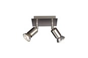 Lampor - Philips CARREA plate/spiral nickel 2x50W 230V - 915000868502