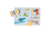 Pusselspel - Goki Wooden Shape Puzzle Tools with Sound 6 pcs. Trä - 57368