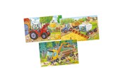 Pusselspel - Goki Wooden Jigsaw Puzzle Vehicles Set of 3 Trä - 57380