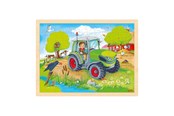 Pusselspel - Goki Wooden Jigsaw Puzzle Tractor 96pcs. Trä - 57326