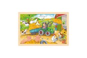 Pusselspel - Goki Wooden Jigsaw Puzzle Tractor 24 pcs. Trä - 57420