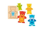 Pusselspel - Goki Wooden Layer Puzzle Bear 5 pcs. Trä - 57449