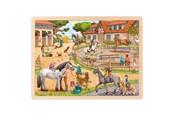 Pusselspel - Goki Wooden Jigsaw Puzzle Horse Riding School 96 pcs. Trä - 57367