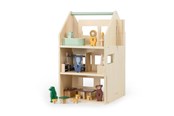 Dockhus & Tillbehör - Trixie Baby Wooden Dollhouse with Accessories - 36-819