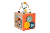 Babyleksaker - Small Foot - Wooden Activity Cube Motor Skills Spiral Dino - 12618