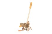 Babyleksaker - Small Foot - Wooden Push Figure Duck with Moving Head - 12493