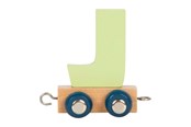 Barnrummet - Small Foot - Wooden Letter Train Polar - J - 12580