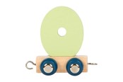 Barnrummet - Small Foot - Wooden Letter Train Polar - O - 12585