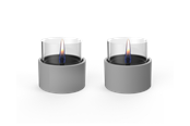 Decoration - Tenderflame Breeze 10 2-Pack Grey Ceramic - TF-600057