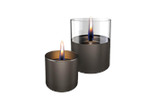Decoration - Tenderflame Lilly 8/10 Giftset Gun Metal Glass - TF-600340