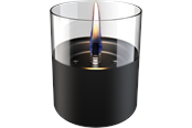 Decoration - Tenderflame Lilly 10 Black Glass - TF-200003