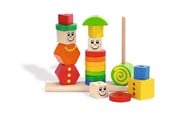 Babyleksaker - Eichhorn Wooden Stacking Puzzle Figures - 100073422
