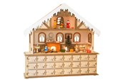 Träleksaker - Small Foot Wooden Advent Calendar Living Room with Lights - 10546