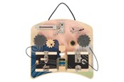 Babyleksaker - Small Foot Wooden Activity Board Rotation and Locks - 12392
