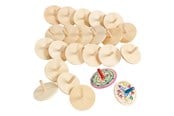 Leksaker - Colorations - Wooden Spinning Tops Set of 24 - CHWHIRL
