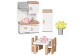 Dockhus & Tillbehör - Goki Wooden Doll Furniture Kitchen 20 pieces. - 51493