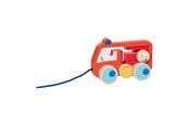 Babyleksaker - Goki Wooden Pull Figure Fire Brigade 112 - 54856