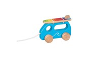 Babyleksaker - Goki Wooden Pull Figure Surf Car - 54858