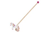 Babyleksaker - Goki Wooden Push Figure Unicorn - 54869