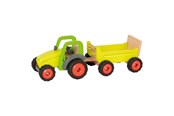 Träleksaker - Goki Wooden Tractor with Trailer - 55886
