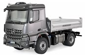 Fjärrstyrt - Amewi Mercedes-Benz Arocs Hydraulic Dumper Lorry Basic 4x2 1:14 RTR Grey - 22615