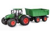 Fjärrstyrt - Amewi RC Tractor with Tipping Trailer 1:24 RTR Green - 22635