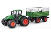 Fjärrstyrt - Amewi RC Tractor with Livestock Trailer 1:24 RTR Green - 22636