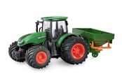 Fjärrstyrt - Amewi RC Tractor with Fertaliser Spreader 1:24 RTR Green - 22639