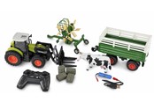 Fjärrstyrt - Amewi RC Tractor with XL Accessory Package 1:24 RTR Green - 22641