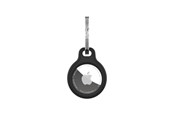 Andra mobiltillbehör - FIXED Silky Silicone Apple AirTag Keychain Case - Black - FIXSILD-756-BK