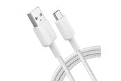 USB-kabel - Anker 322 USB-A to USB-C Cable (1.8m Braided) - White - A81H6G21