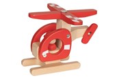 Träleksaker - Goki Wooden Helicopter Red - 55904