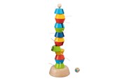 Brädspel - Goki Wooden Wobbling Tower Game 15 pcs. - 56752